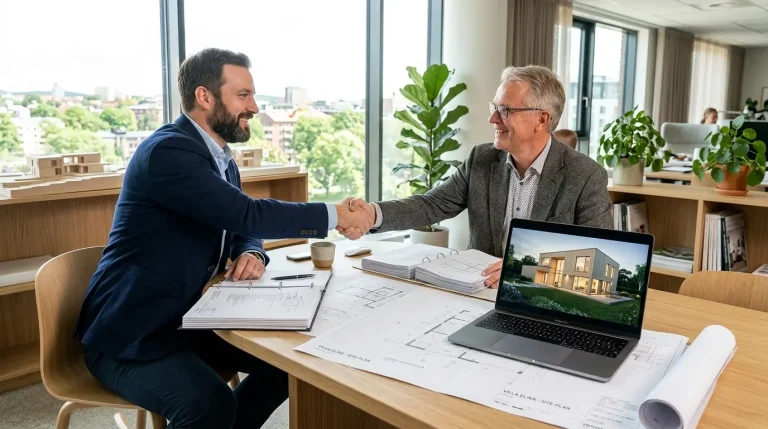 färdigställande arkitektritning